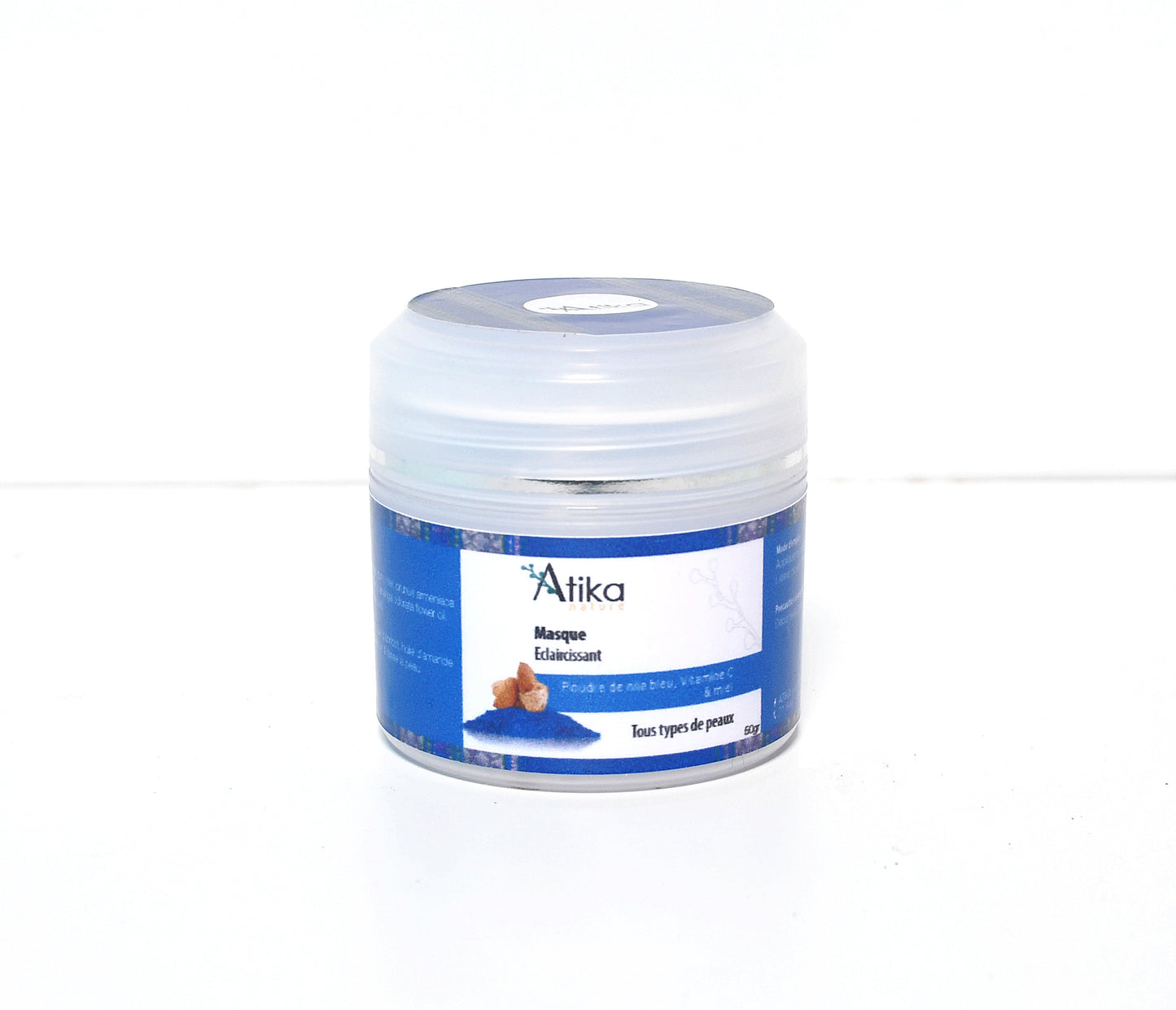 Masque Nila bleu (hydratant, éclaircissant)